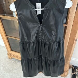 Tart Black V-Neck Dress